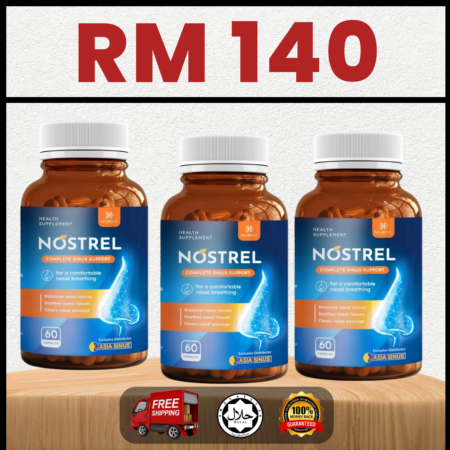 3 BOTOL KAPSUL RESDUNG NOSTREL